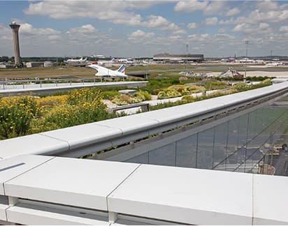 Estructuras metálicas para cubiertas y terrazas en la sede de Aéroports de Paris